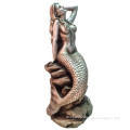 wholesale casting bronze mermaid statues